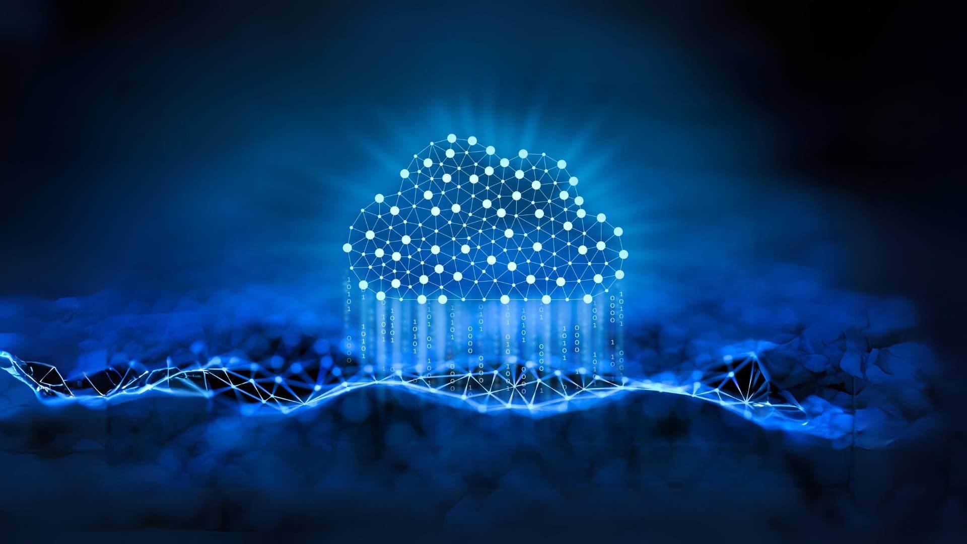 digital data cloud concept