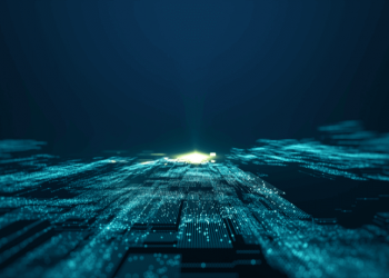 blockchain technology 3D image