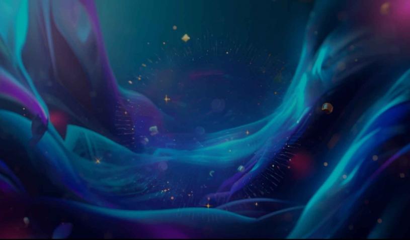 A digital image showing 3D rendered dollar sign, NFTs, AI chips and more floating over a multicolored blue hues