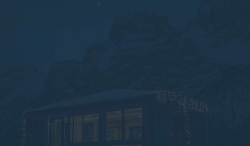 blue hues A standalone luxury RV with large tinted windows