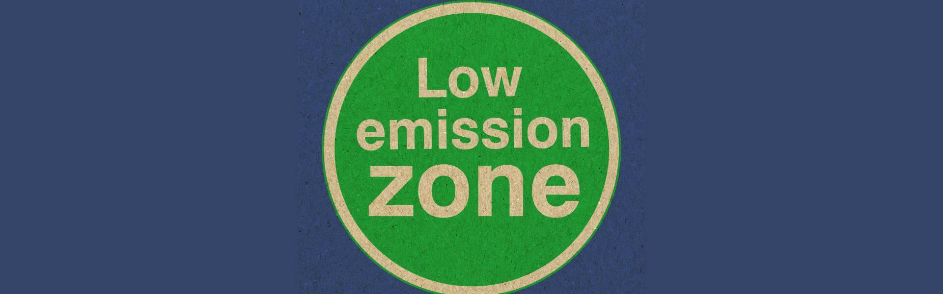 low emissions zone sign