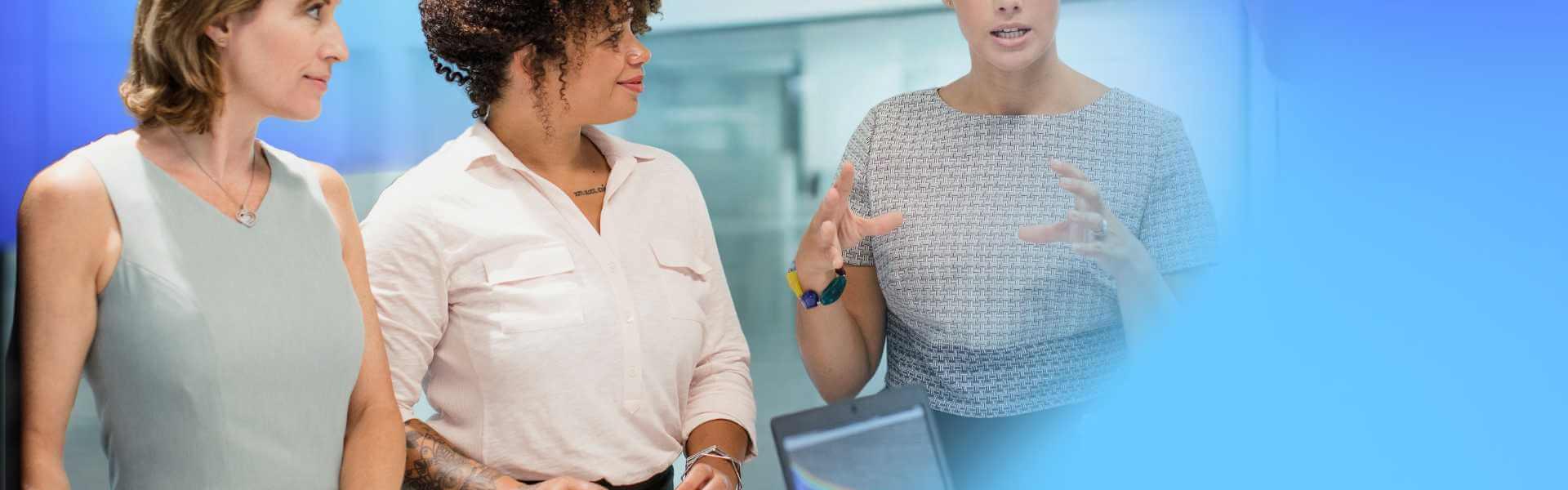 Female Tech Professionals in meeting