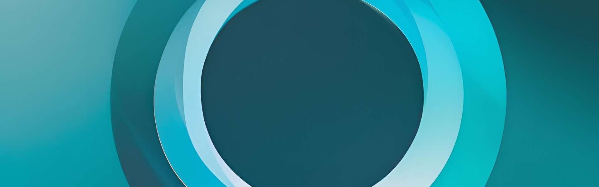 A gradient transitioning from a dark teal to a lighter, almost sky blue, with softly blurred lines of light flowing in a circular motion around the center, mimicking the edge of your circular logo. This creates a sense of dynamic movement and data