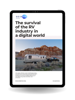 RV white paper first page viewed from a tablet on a white background