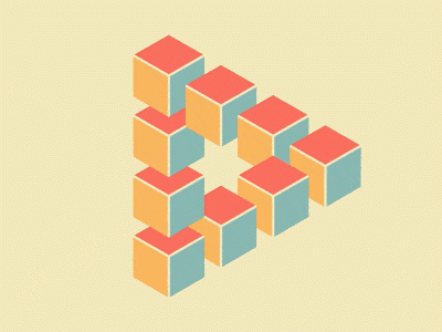 Modular composed triangle in motion
