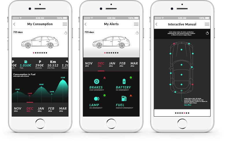 connected cars mockup Carplay