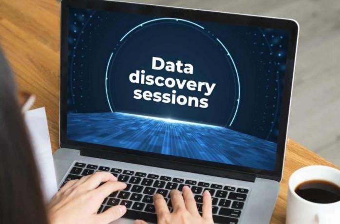 professional accessing data analytics session on her computer